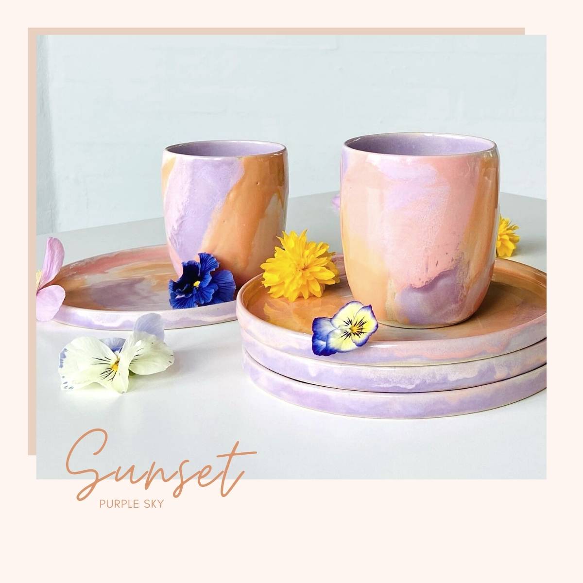 1_Sunset handmade ceramic