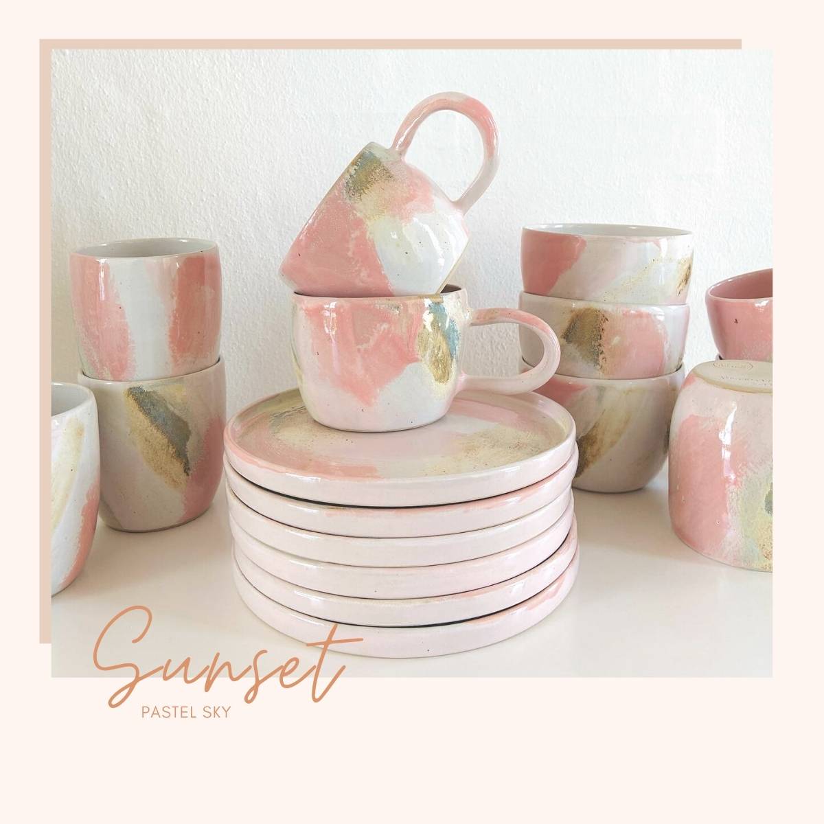 Sunset handmade ceramic_3