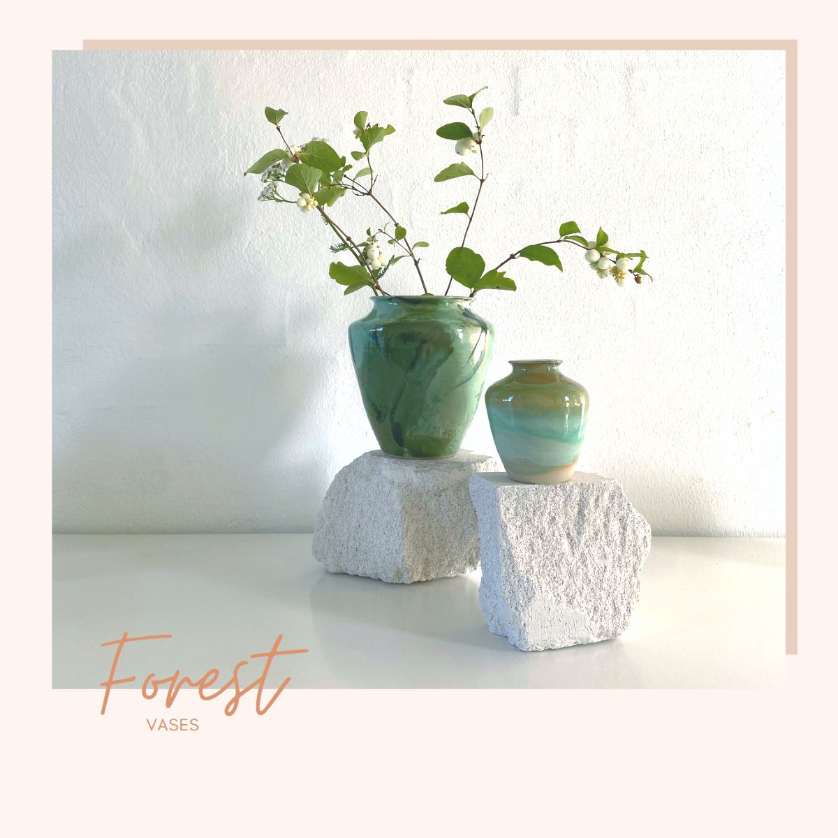 Ceramic vases Forest series b