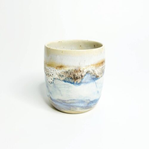 Håndlavet keramik krus Latte<br> Beach</br>