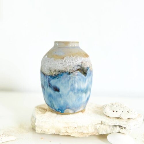 Keramik Vase<br> Beach no. 31</br>