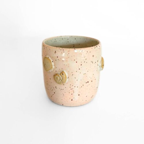 Håndlavet keramik krus<br> Seashell Gelato peach<br/>
