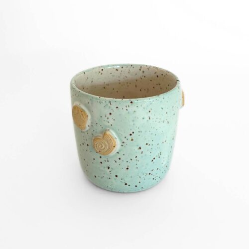Håndlavet keramik krus<br> Seashell Gelato pistacchio<br/>