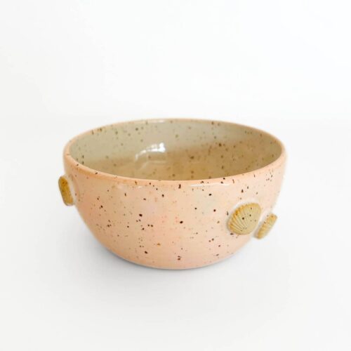 Keramik morgenmadsskål<br> Seashell Gelato peach<br/>