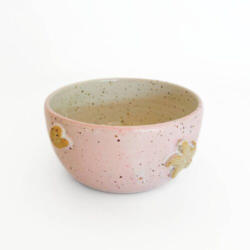 Keramik morgenmadsskål<br> Seashell Gelato strawberry<br/>