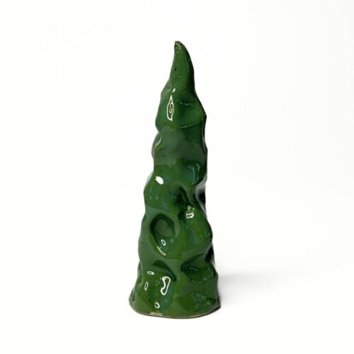 Keramik juletræ<br> no. 3 glossy pinegreen<br/>