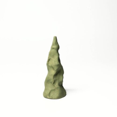 Keramik juletræ<br> no. 7 lille mossgreen<br/>